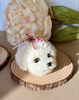 Cute Puppy Sculpture Candle – Hand-Poured Soy Wax | Ivory, Brown & Pink