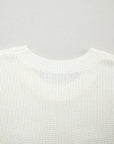 Western Horseshoe Crochet Short Sleeve Sweater