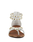 Emmeth Studs Embellished Flat Sandals