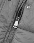 Solid Quilted Long Hooded Vest Coat