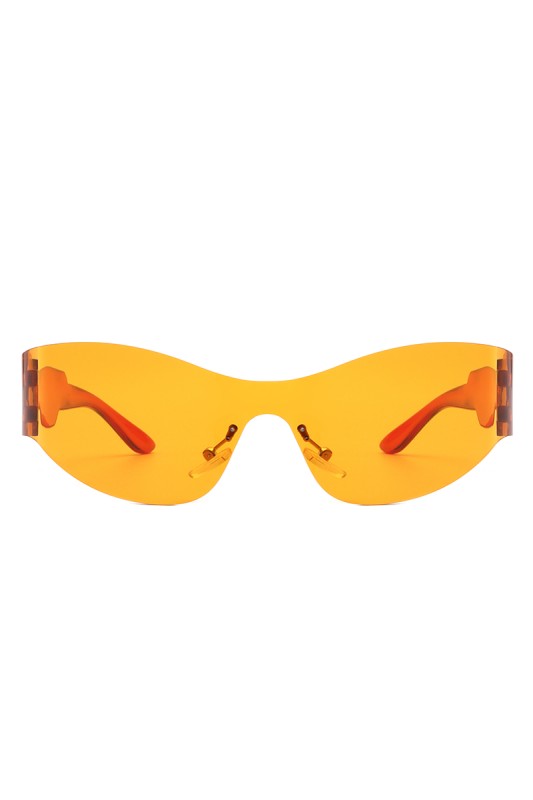 Rimless Shield Futuristic Sunglasses