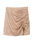 Lilou Leopard Print Shirred Skirt