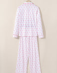 Bow Tie Shirt and Pants Pajama Set