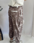 Western Cactus Cowgirl Drawstring Jogger Pants