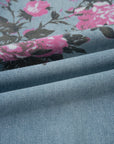 Floral Denim Wide Leg Jeans