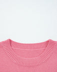 Western See You Cowboy Embroidered Stripe Cuff Sweater