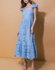 Still Thinking Lace Midi Dress