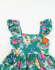 Floral Sleeveless Ruffle Tiered Maxi Dress