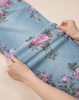 Floral Denim Wide Leg Jeans