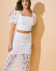 Unforgettable Icon Woven Top and Skirt Set