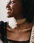 Flower Fantasy Tie Choker Necklace - My Pampered Life Seattle