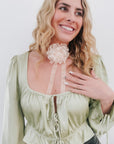 Flower Fantasy Tie Choker Necklace - My Pampered Life Seattle