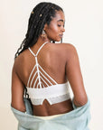 High Neck Crochet Lace Bralette