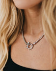 Lucky Me Horseshoe Toggle Necklace - WATERPROOF - My Pampered Life Seattle