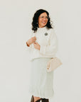 Lacy Woven Frame Crossbody Bag
