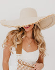 Lake Shore Drive Wide Fringe Sun Hat - My Pampered Life Seattle
