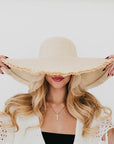 Lake Shore Drive Wide Fringe Sun Hat