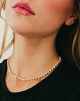 Luxe Line Frosted In Diamonds Choker Necklace - WATERPROOF