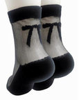 Valentines Day Bow Mesh Socks - My Pampered Life Seattle