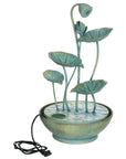 Verdigris Lily Pad Fountain
