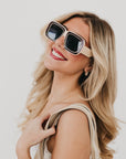 Nicolette Retro Oversized Square Sunglasses - My Pampered Life Seattle