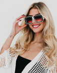Nicolette Retro Oversized Square Sunglasses - My Pampered Life Seattle