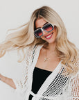 Nicolette Retro Oversized Square Sunglasses - My Pampered Life Seattle