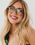 Oversized Square Aviator Blue Light Glasses