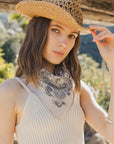 Floral Paisley Bandana – Western Hair Scarf