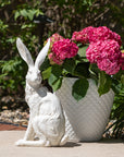 Large White Rabbit Set of 2