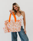 Presley Puffer Quilted Tote Bag With Pouch - My Pampered Life Seattle