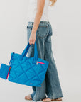 Presley Puffer Quilted Tote Bag With Pouch - My Pampered Life Seattle