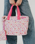 Presley Puffer Quilted Tote Bag With Pouch - My Pampered Life Seattle