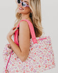 Presley Puffer Quilted Tote Bag With Pouch - My Pampered Life Seattle