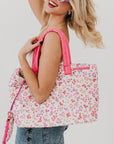 Presley Puffer Quilted Tote Bag With Pouch - My Pampered Life Seattle