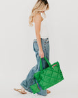 Presley Puffer Quilted Tote Bag With Pouch - My Pampered Life Seattle