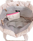 Presley Puffer Quilted Tote Bag With Pouch - My Pampered Life Seattle