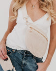 Rachel Raffia Bum Bag - My Pampered Life Seattle