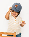 Dusty Blue Teddy Bear Hat - My Pampered Life Seattle