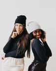 Rolled Edge, Cashmere Beanie - My Pampered Life Seattle