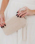 Rome Raffia Clutch Card Holder Wristlet - My Pampered Life Seattle