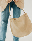 Rosalie Rivet Suede Hobo Bag