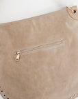 Rosalie Rivet Suede Hobo Bag