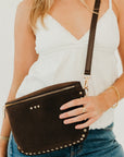Sabrina Studded Suede Bum Bag