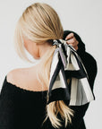 Classic Satin Striped Scarf - My Pampered Life Seattle