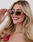Sheila Retro Oval Sunglasses - My Pampered Life Seattle