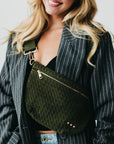 Suede Westlyn Woven Bum Bag