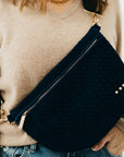 Suede Westlyn Woven Bum Bag