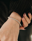 Tennis Bracelet Frosted In Diamonds - WATERPROOF