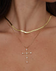 Tom'e Cz Cross Necklace